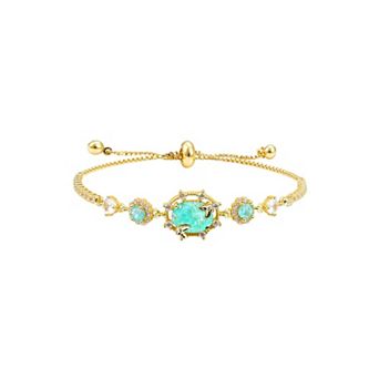 Adjustable Zirconia Birthstone Bracelet