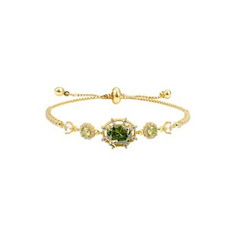 Adjustable Zirconia Birthstone Bracelet