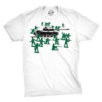 Little Green Army Men T Shirt Vintage Funny Logo Shirts Military Novelty Toy Tee