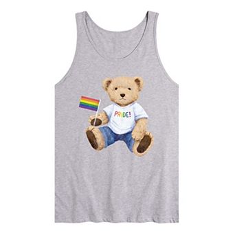 Men's Pride Teddy Bear Graphic Tank Top