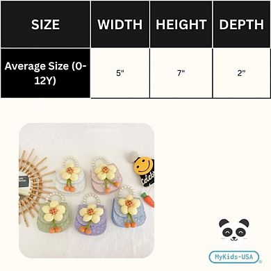 Children Girl Floral Pattern Cute Crossbody Bags