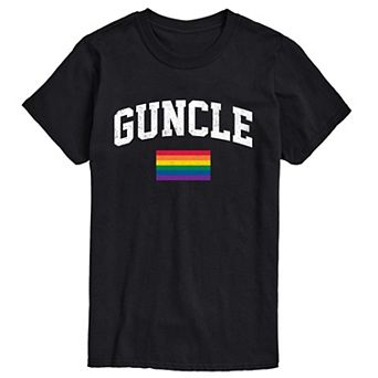 Men's Guncle Pride Flag Graphic Tee