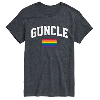 Men's Guncle Pride Flag Graphic Tee