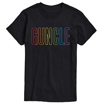 Men's Guncle Rainbow Graphic Tee