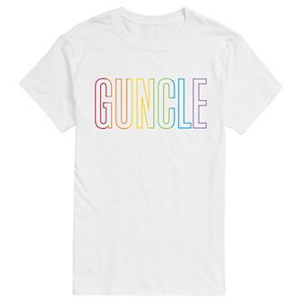 Men's Guncle Rainbow Graphic Tee
