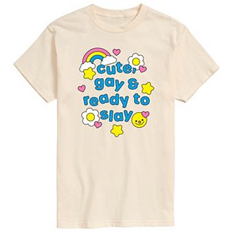 Men's Cute, Gay & Ready to Slay Graphic Tee