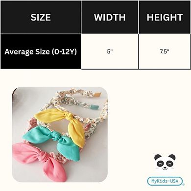 Sweet Girls Candy Color Bow Tie Design Fabric Headband