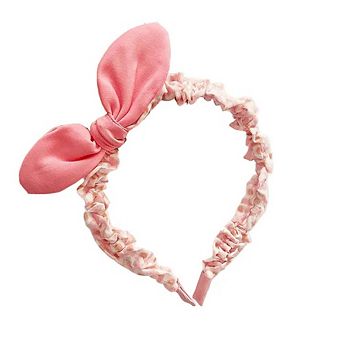 Sweet Girls Candy Color Bow Tie Design Fabric Headband
