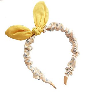 Sweet Girls Candy Color Bow Tie Design Fabric Headband