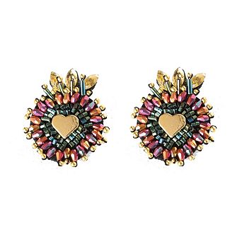 Crown Post Earring