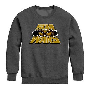 Boys 8-20 Star Wars Chewbacca Tear-Through Logo Crew Fleece Sweatshirt