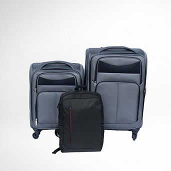 Softside Carry-On Luggage & Backpack Set (3 pc Hynes Eagle