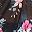 Black Red White Flower