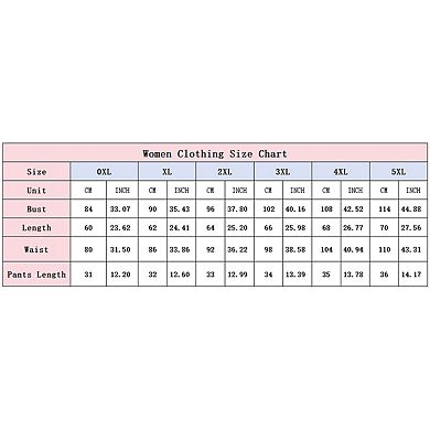 Womens Plus Size 2 Piece Halter Tankini Swimsuits Tie Backless Printed Tops with Panty