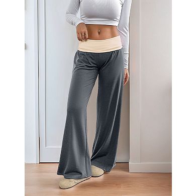 Women's Low Rise Sweat Wide Leg Pants