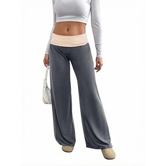 Women's Low Rise Sweat Wide Leg Pants