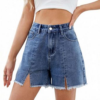 Women's Casual Summer High Waist Denim Shorts