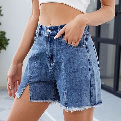 Women's Casual Summer High Waist Denim Shorts