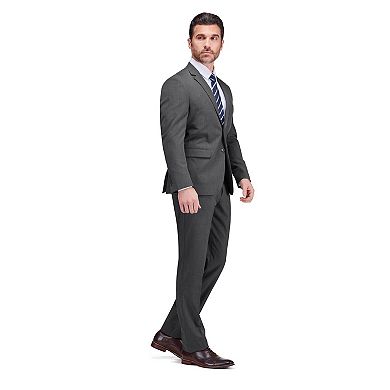 Gino Vitale Men's 2-Piece 4-Way Stretch Notch Lapel Slim Fit Suit