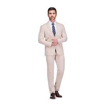 Gino Vitale Men's 2 pc 4-Way Stretch Notch Lapel Slim Fit Suit