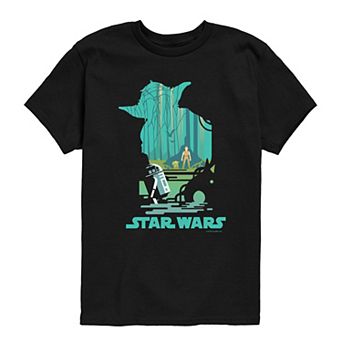 Boys 8-20 Star Wars Yoda Dagobah Scene Graphic Tee