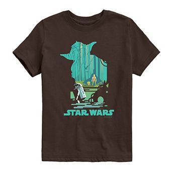 Boys 8-20 Star Wars Yoda Dagobah Scene Graphic Tee