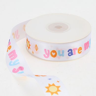 Reusable Letter Pattern Gift Ribbon 1Pc