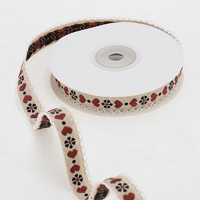 Heart Flower Gift Ribbon 1Pc