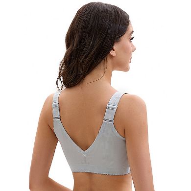 2 Packs Women's Lace Front Closure Full Coverage Minimizers Wirefree Wide Straps Soft Bras