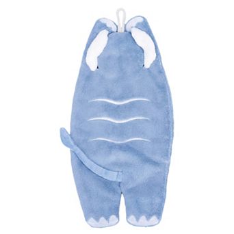 Cute Animal-Shaped Hanging Hand Towels, Super Absorbent Soft Coral Fleece Towels 13"x6"