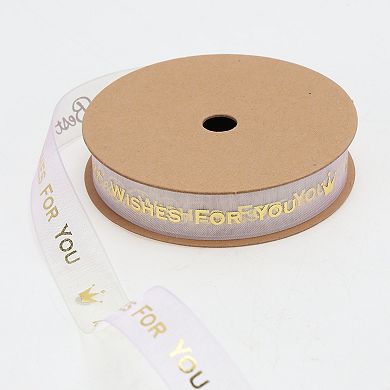 Letter Pattern Gift Ribbon 1Pc