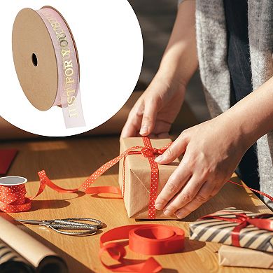 Letter Pattern Gift Ribbon 1Pc