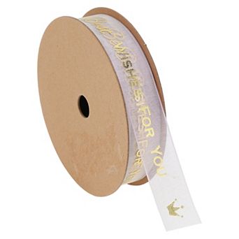 Letter Pattern Gift Ribbon 1 pc
