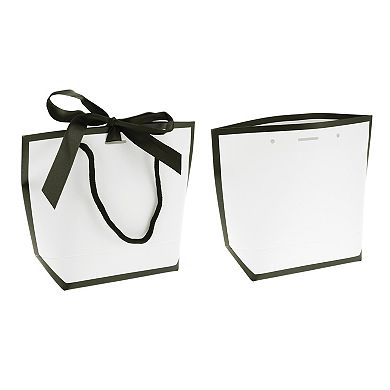 4Pcs Solid Color Gift Bags in White for All Occasions