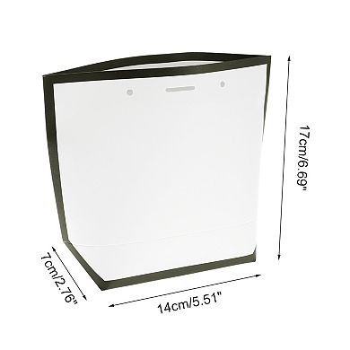4Pcs Solid Color Gift Bags in White for All Occasions