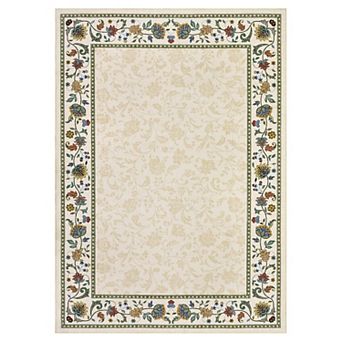 Fashionwu Vintage Luxury Floral Printed Carpet Washable Non Slip Rugs for Bedroom Living Room Decor