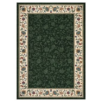 Fashionwu Vintage Luxury Floral Printed Carpet Washable Non Slip Rugs for Bedroom Living Room Decor