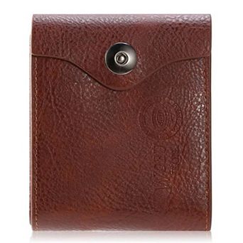 Men's Slim PU Leather Wallet - 2 ID Windows, Coin Pocket, for Daily & Travel Use