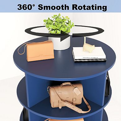 360° Rotating 7-Tier Shoe Cabinet, Large Capacity Storage for Entryway Closet, Ideal for Families
