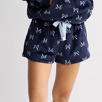 Juniors' Mighty Fine Plush Lounge Shorts