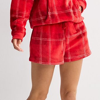 Juniors' Mighty Fine Plush Lounge Shorts