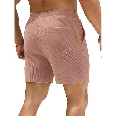 Men Casual Corduroy Pocket Shorts