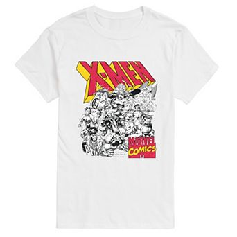 Men's Marvel Comics X-Men Group Distressed Graphic Tee