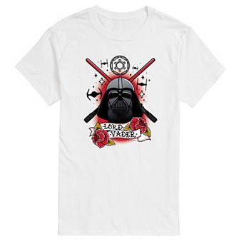 Men's Star Wars Darth Vader Traditional Tattoo Graphic Tee