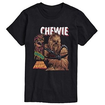 Men's Star Wars Chewie Comic Panels Graphic Tee
