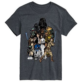 Men's Star Wars Character Collage Graphic Tee