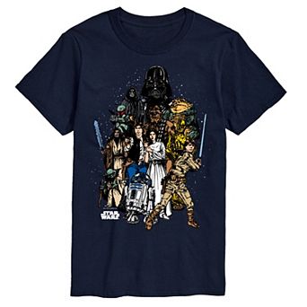 Men's Star Wars Character Collage Graphic Tee