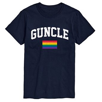 Big & Tall Guncle Pride Flag Graphic Tee