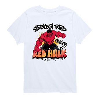 Boys 8-20 Red Hulk Graphic Tee