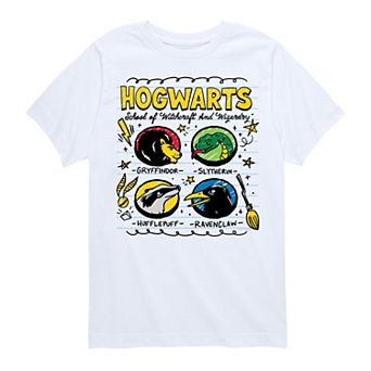 Boys 8-20 Harry Potter Hogwarts Houses Graphic Tee
